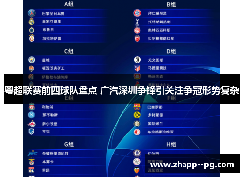 粤超联赛前四球队盘点 广汽深圳争锋引关注争冠形势复杂